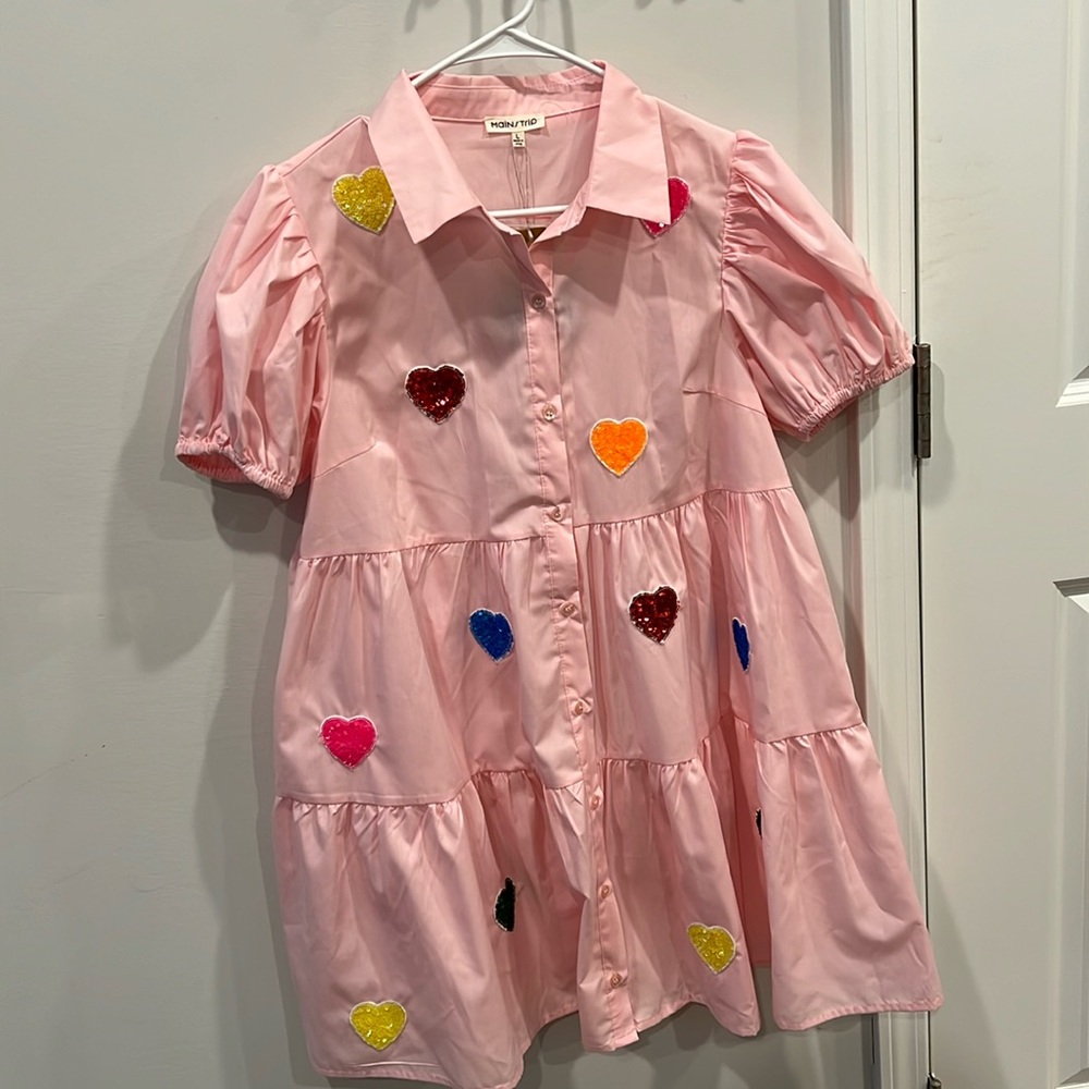 Sequin heart dress